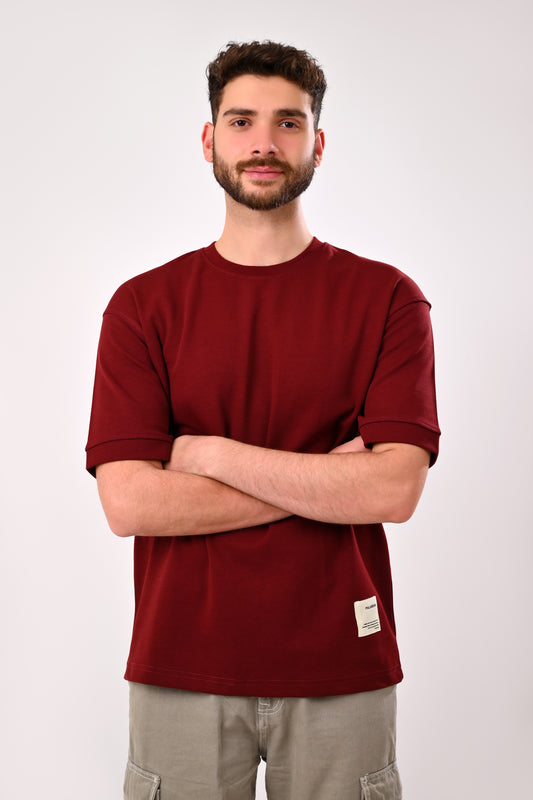 Oversized T-Shirt Pull&Bear(Burgundy)
