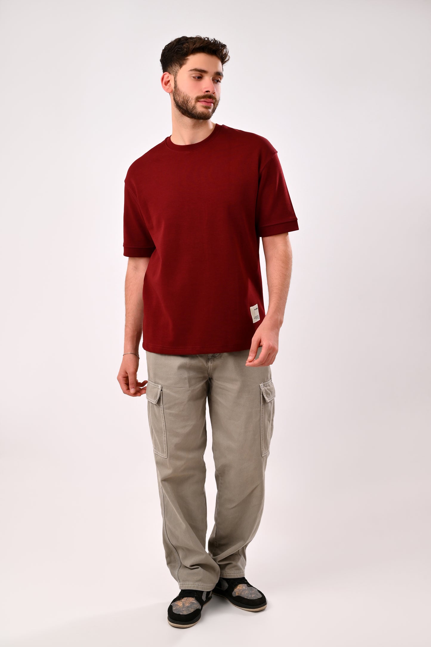 Oversized T-Shirt Pull&Bear(Burgundy)