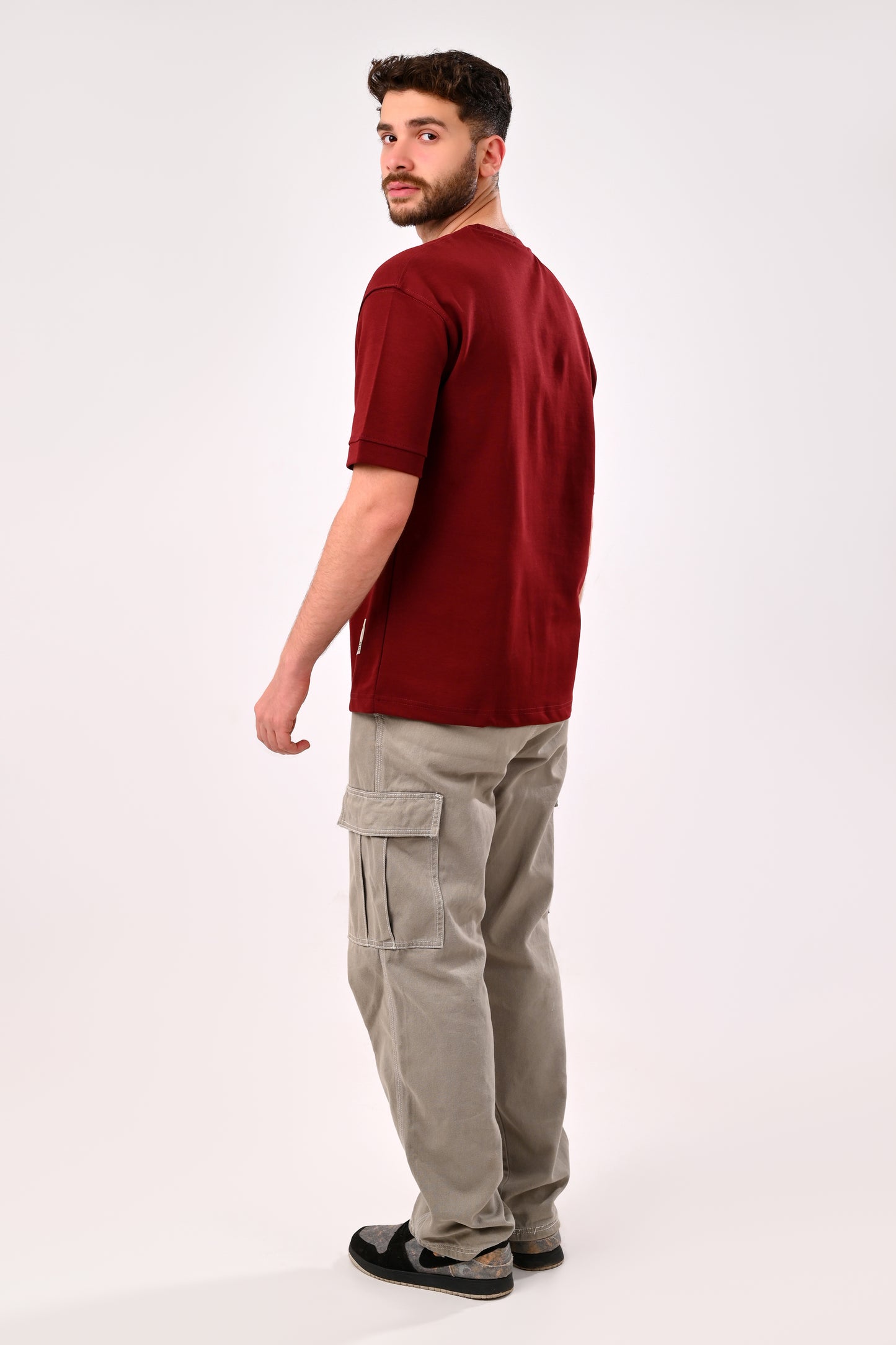 Oversized T-Shirt Pull&Bear(Burgundy)