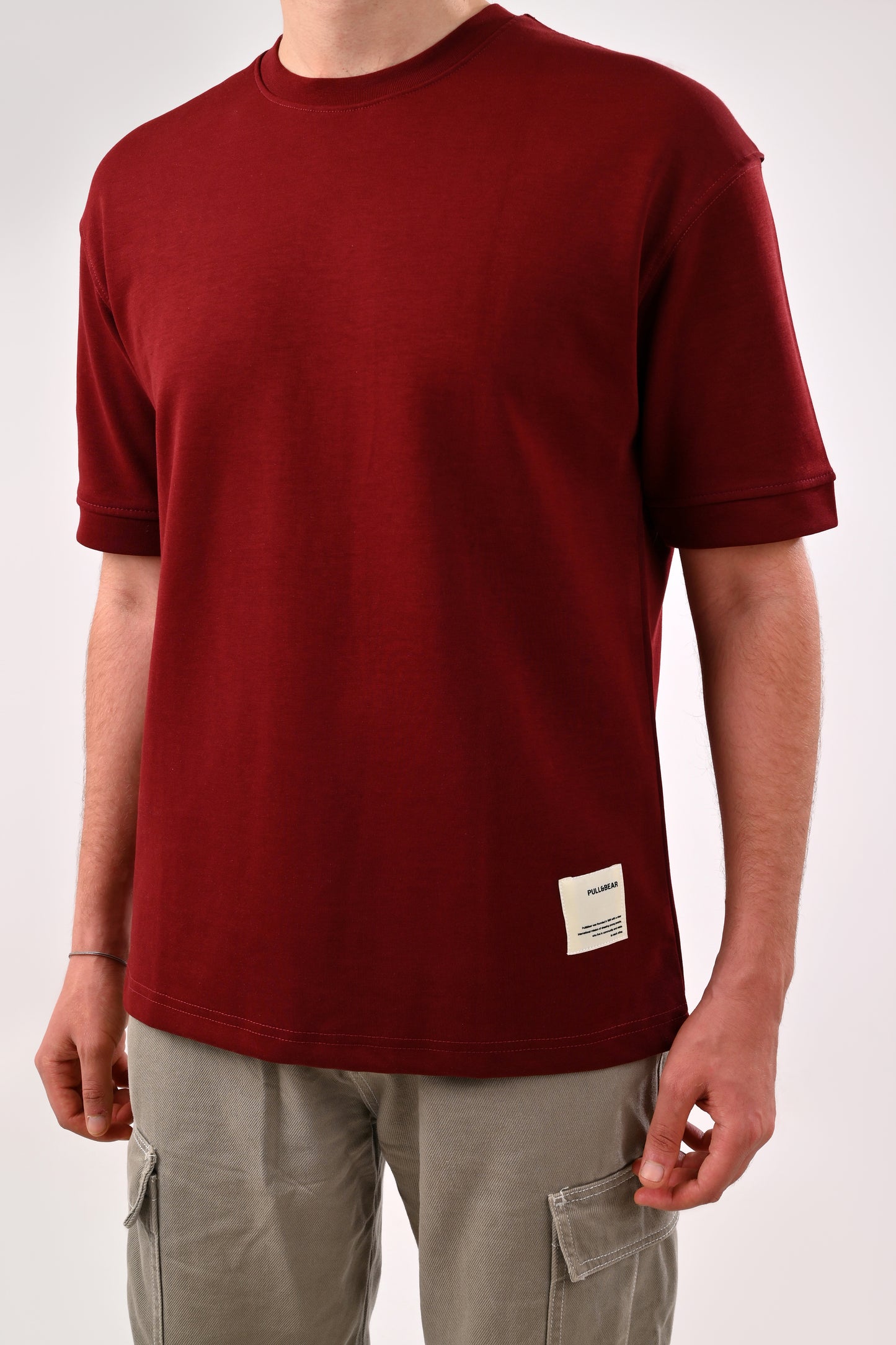 Oversized T-Shirt Pull&Bear(Burgundy)