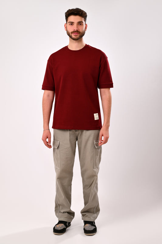 Oversized T-Shirt Pull&Bear(Burgundy)